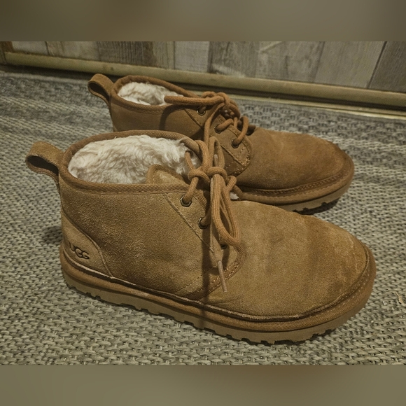 UGG Neumel Chesnut Womens Lace-up Boots. 7. - Picture 3 of 9